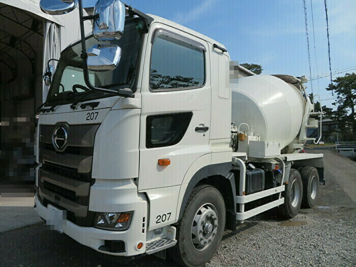 ミキサー車全塗装 日野大型車 日野4ｔ車 ヒロボディ Hirobody