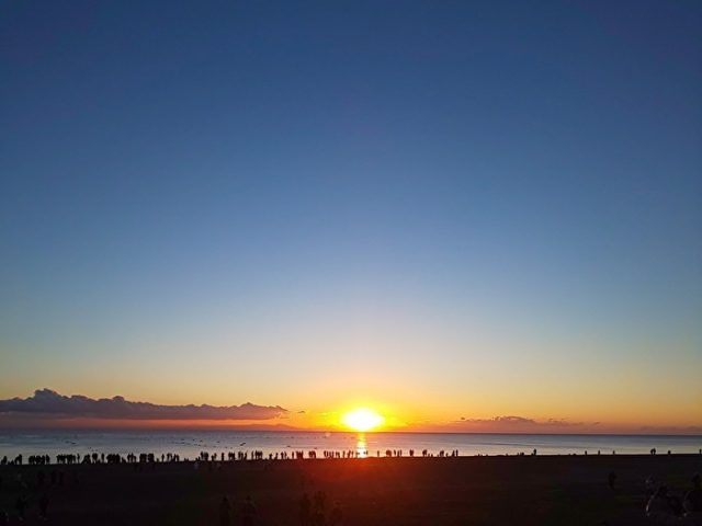 石津浜からの初日の出